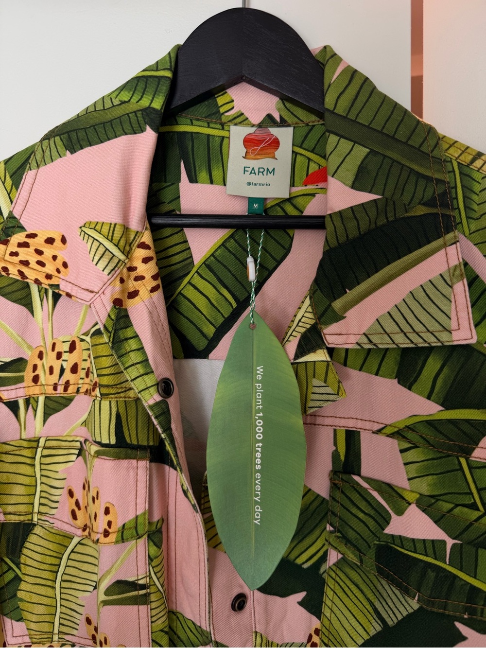FARM Rio Pink Banana Leaves Jumpsuit - Picture 3 of 4